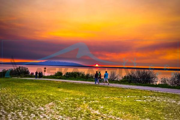 Sonnenuntergang Anchorage Alaska